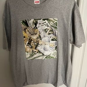 Large Supreme “Cash and Gold” Tee
